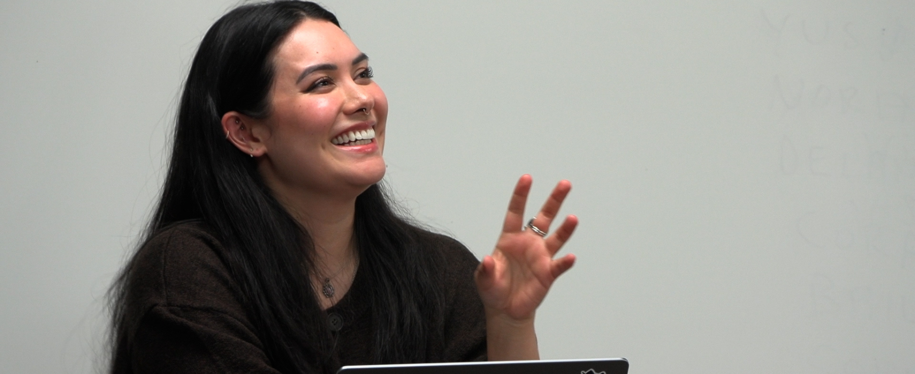 Kate Sheehan, Associate Creative Director at HiveDive Chicago, teaches Loyola students